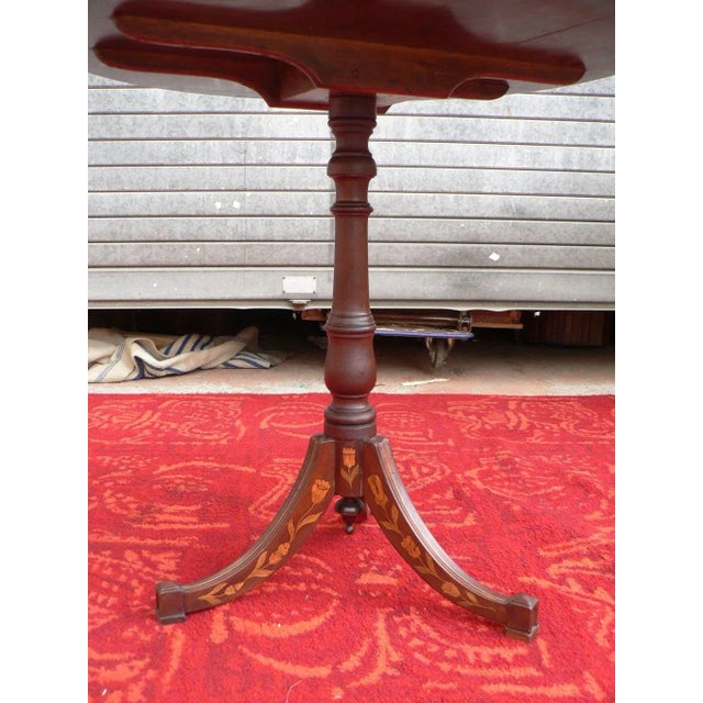 Antique Mahogany Pedestal or Side Table For Sale - Image 4 of 9