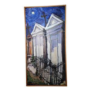 James Michalopoulos Painting of New Orlean's Mausoleums