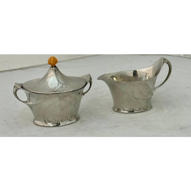 Art Nouveau Early 20th Century Liberty & Co. Tea Service - Set of 5 For Sale - Image 3 of 12