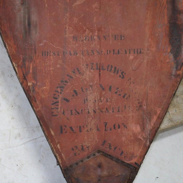 Industrial Monumental Antique Blacksmith Furnace Bellows by Cincinnati Bellow Works 19thC For Sale - Image 3 of 13