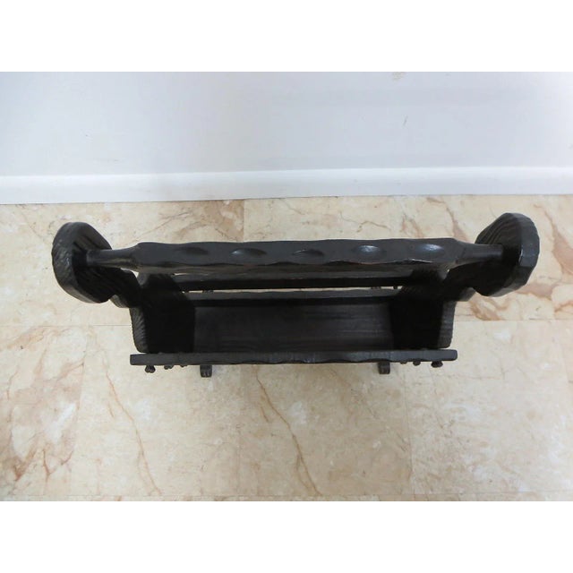 Witco Witco Mid-Century Carved Magazine Rack Holder For Sale - Image 4 of 7