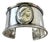 1850s Sterling Silver Cuff Bracelet. For Sale