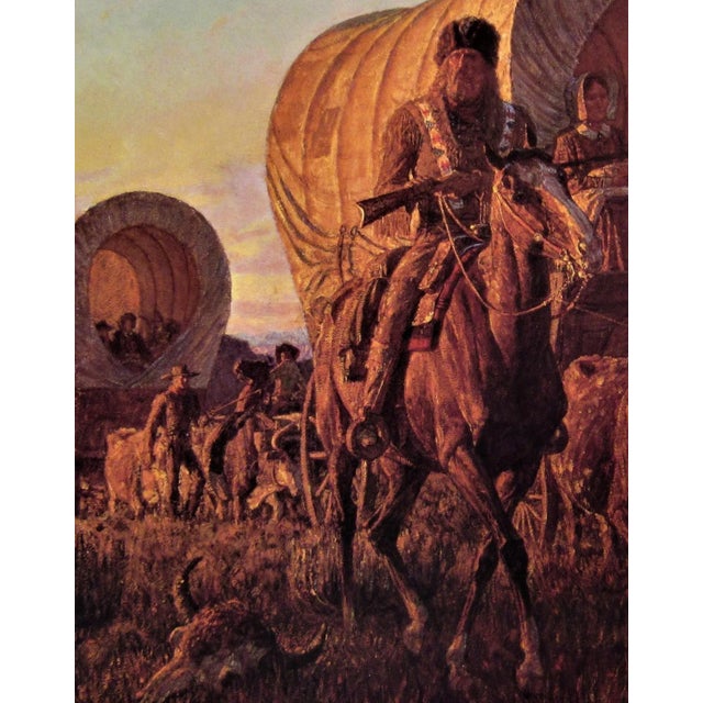 Late 20th Century Arnold Friberg, The Long Trail West, Circa 1980 For Sale - Image 5 of 11
