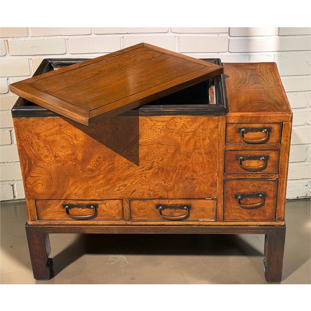 1920s Antique Japanese Hibachi Side Table For Sale - Image 5 of 7
