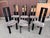 Black and Grey Chairs, 1980, Set of 6 For Sale - Image 4 of 7