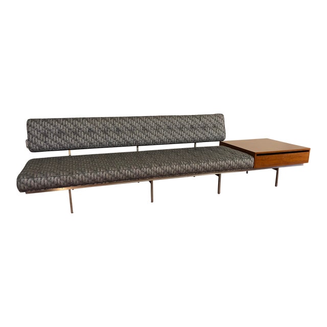 Early Florence Knoll Sofa With Attached Side Table Chairish