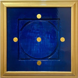 Aryana Gyselinck, Gate 41, Acrylic and Gold on Engraved Wood, 2025 For Sale