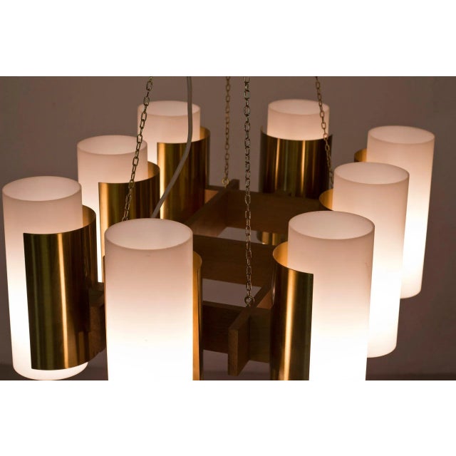 Chandelier by Sten Carlquist for Hans-Agne Jakobsson AB, 1950s For Sale - Image 11 of 14