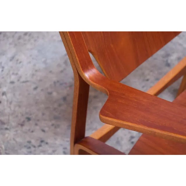 Danish Modern Teak Bentwood Sculptural Armchair For Sale - Image 9 of 13