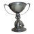 Rare Antique Silver-Plate Early 1900's Figural Bowling Ball Pin Trophy Award Cup For Sale