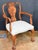 Queen Anne Queen Anne Open Carved Arm Chairs of Burl Walnut (Two Available) For Sale - Image 3 of 11