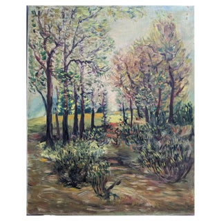 Impressionist Landscape, Oil on Canvas, 1890s, Oil on Canvas For Sale