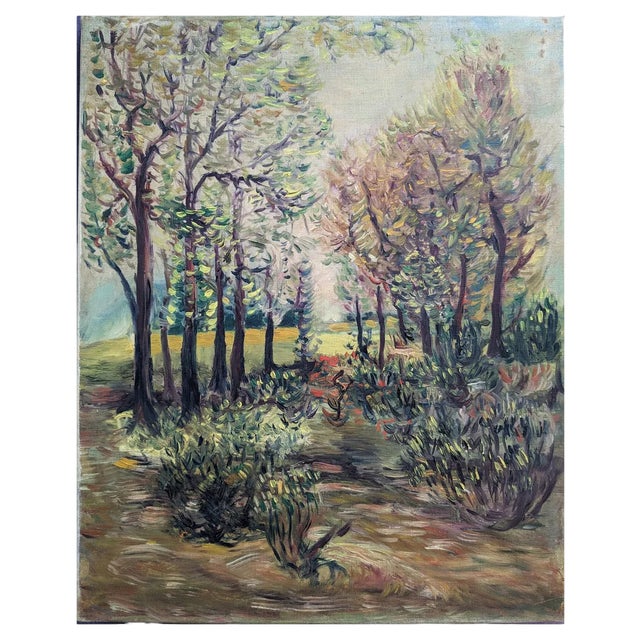 Impressionist Landscape, Oil on Canvas, 1890s, Oil on Canvas For Sale