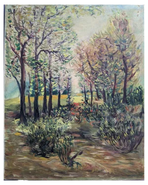 Impressionist Landscape, Oil on Canvas, 1890s, Oil on Canvas