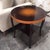 Black Swedish Art Deco Dark Flame Birch and Golden Elm Side Table With Shelf For Sale - Image 8 of 9