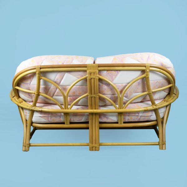 1970s Vintage Rattan Loveseat by McGuire For Sale - Image 5 of 5