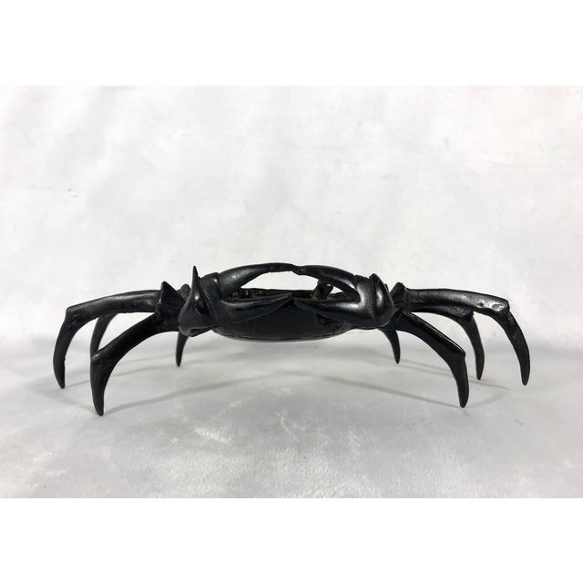 Japanese Study of a Large Japanese Bronze Crab, Sculpture For Sale - Image 3 of 9