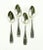 Shabby Chic Silverplate Rogers Daisy Demitasse Spoons - Set of 4 For Sale - Image 3 of 3
