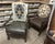 Antique 19th Century Hacienda Chair Reupholstered With Vintage Oaxaca Zapotec Tapestry and New Leather For Sale - Image 9 of 9