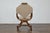 Italian 19th Century Walnut Curule Upholstered Armchair with Carved X-Form Base For Sale - Image 12 of 12