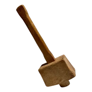 Antique Handmade Wooden Hammer / Mallet/ Meat Tenderizer From England