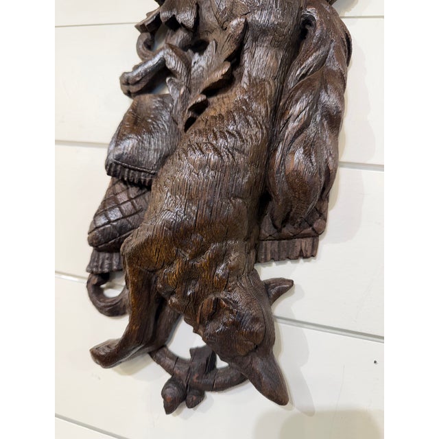 19th Century 19th Century Black Forest Plaque Fox Motif For Sale - Image 5 of 11