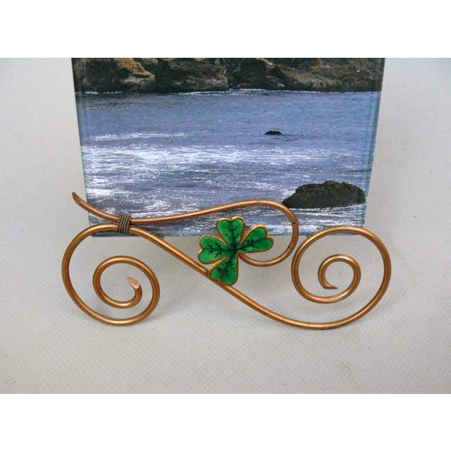 Forest Green Antique Art Nouveau Picture Frame in Brass, Germany, 1890s For Sale - Image 8 of 11