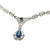 An exquisite Edwardian drop necklace featuring a stunning pear shape natural blue sapphire as the centerpiece. The...