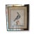Italian Antique Italian Hand-Painted Prints of Exotic Birds With Mirror Frames.- A Pair For Sale - Image 3 of 5