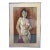 Vintage Oil Pastel Drawing on Paper of a Nude Woman Circa 1950’s, Framed For Sale