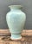 Late 20th Century Vintage Celadon Floral Relief Ceramic Vase For Sale - Image 5 of 12