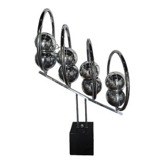 1970s Quadruple Chrome Eyeball Lamp For Sale