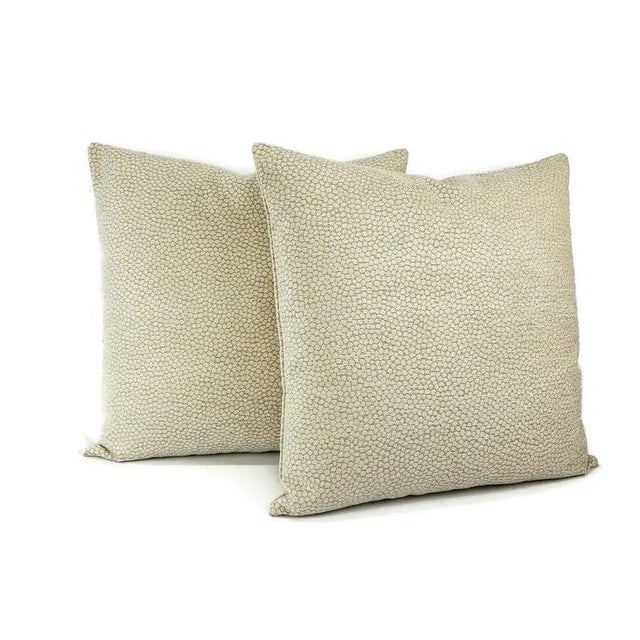 From Thibaut is Kali in the color Flax pillow cover. This pillow is made of chenille woven into an animal spot pattern....