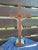 Pre-war wooden Lord Jesus standing cross, dimensions: height: 46.5 cm, width: 10.3 cm, depth: 10.3 cm. dimensions of the...