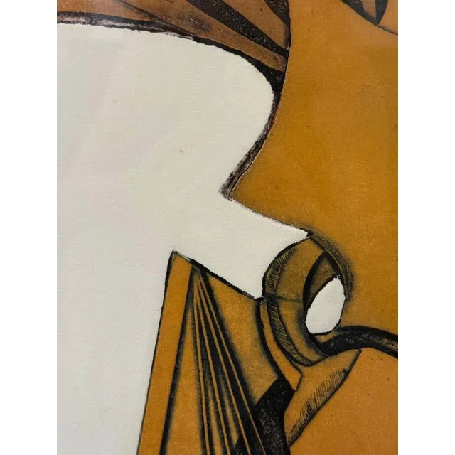 Large Embeded Rusty Geometric Abstract by Eva Koloswary For Sale - Image 4 of 9