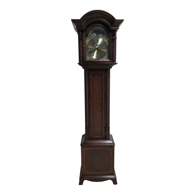James Stewart Son Inlaid Grandfather Clock Chairish