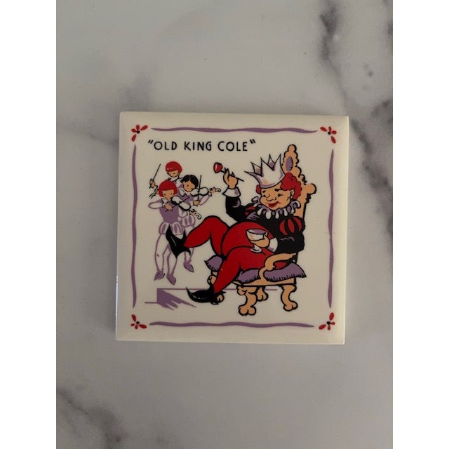 Traditional Mid-Century Children's Nursery Rhyme Plaques Tiles, Kay-Tee For Sale - Image 3 of 5