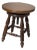 Reduced-Mid 20th Century Folk Art Round Table/Piano Stool For Sale