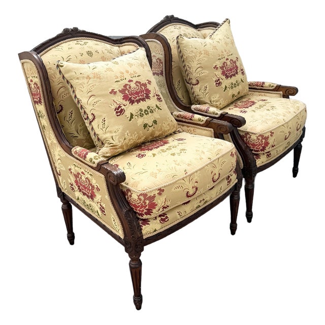 French Provincial Roped Lounge Chairs by Taylor King - A Pair For Sale