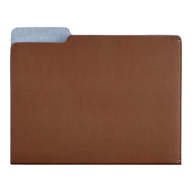 File Folder, Bonded Leather in Tan Chairish