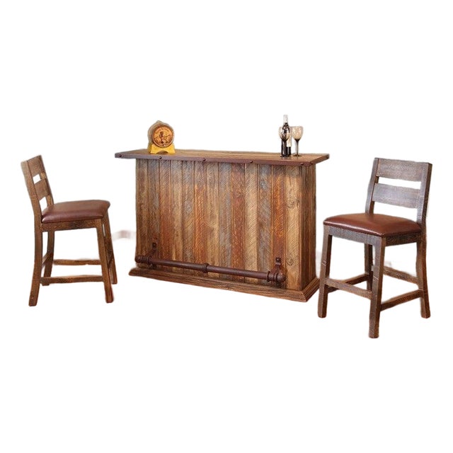 Bayshore 66" Bar With Wine Rack - Multi Color For Sale