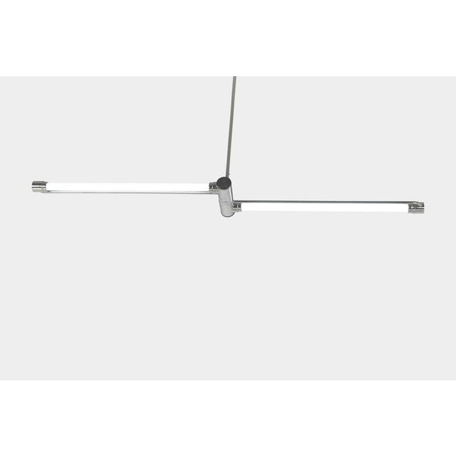 Steel Pipe Hanging Lamp, Germany, 1970s For Sale - Image 4 of 8