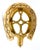 Farmhouse Vintage Brass Horseshoe Wall Hat Holder & Hook – Western / Equestrian Style For Sale - Image 3 of 9