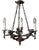 Baroque Chandelier with Putia For Sale