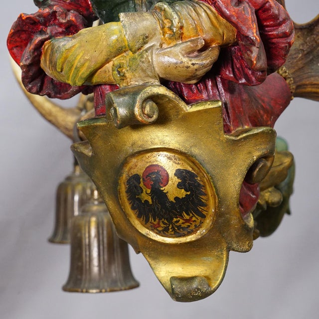 Red Antique Lusterweibchen of a Patrician Lady, Germany 1900 For Sale - Image 8 of 13