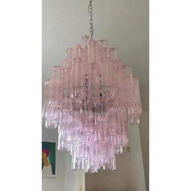 Pink Tronchi Murano Glass Chandelier by Simoeng for Simoeng For Sale - Image 10 of 11