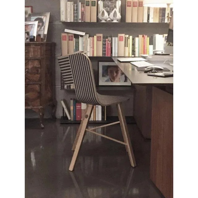 Tria Chair with Black Open Pore Seat by Colé Italia For Sale - Image 10 of 11