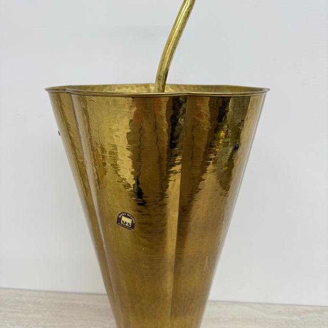 Mid-Century Brass Umbrella Stand, 1970s For Sale - Image 15 of 18
