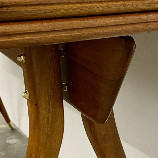 Vintage Console Table in Teak & Brass For Sale - Image 15 of 18