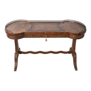Theodore Alexander Regency Style Leather Top Desk For Sale